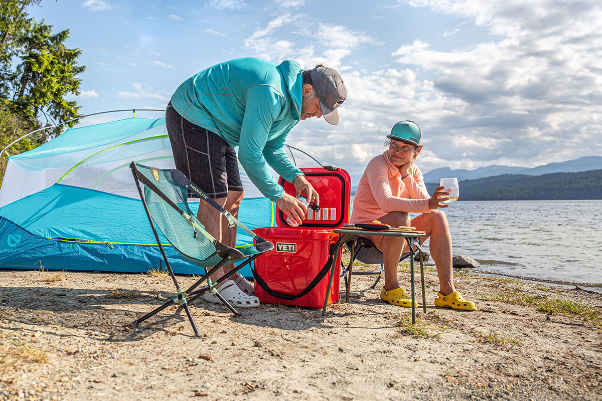 Teal discount camping chair